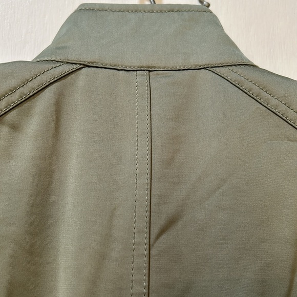 CHICO’S UTILITY JACKET WOMEN SIZE 8/10 OLIVE LONG SLEEVES - Picture 12 of 16